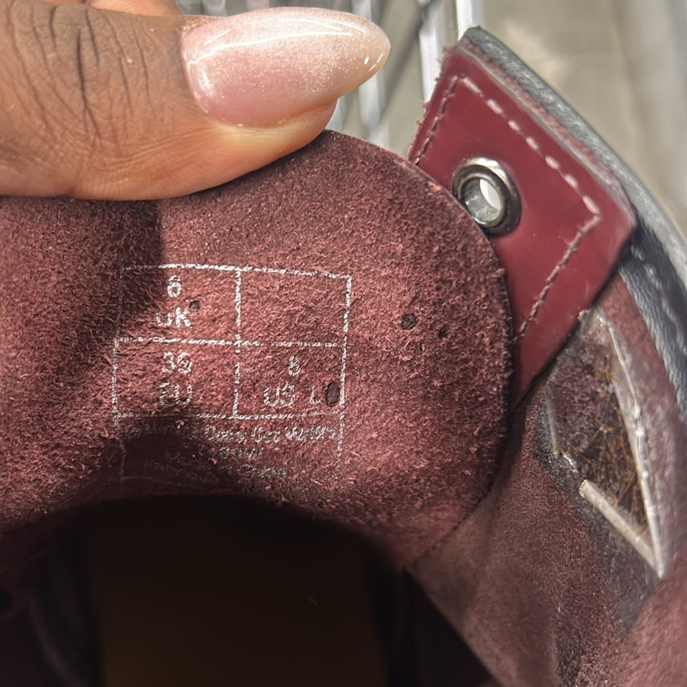 Burgundy Dr.  Martens size 8 women - Picture 7 of 7